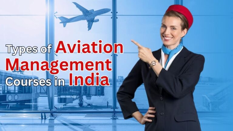 Types of aviation management courses in India